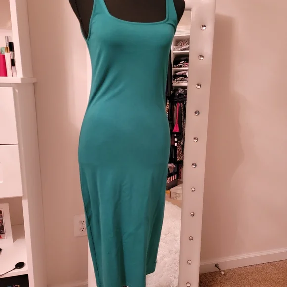 Long Fitted Tank Dress | Color: Tan | Size: M | Brucee17's Closet